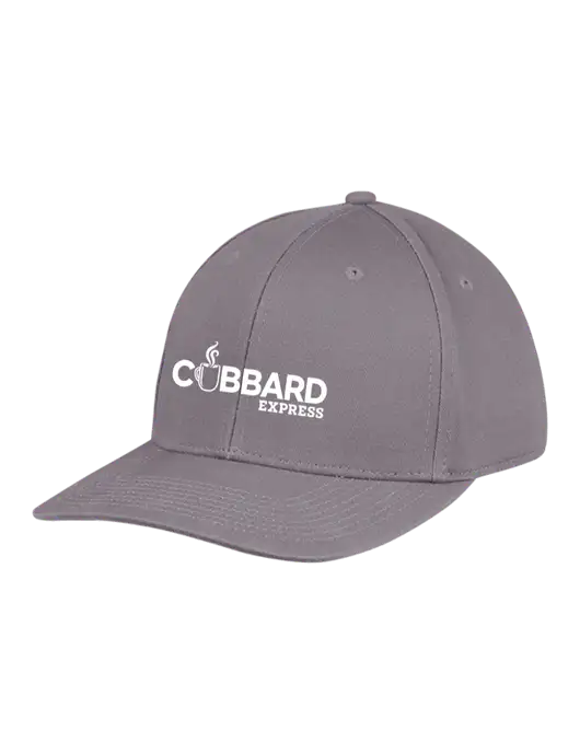 Premium Modern Structured Twill Charcoal Snapback Cap w/Cubbard Express Logo