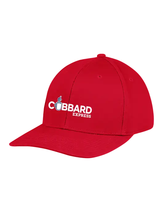 Premium Modern Structured Twill Red Snapback Cap w/Cubbard Express Logo