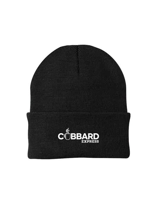 Black Knit Cap w/Cubbard Express Logo