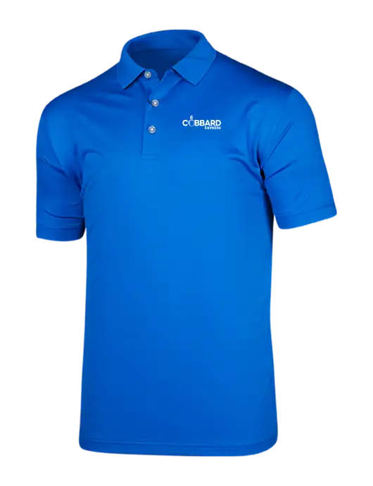 Callaway Vibrant Royal Blue Ventilated Polo w/Cubbard Express Logo