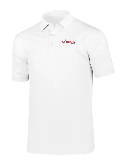 Callaway Vibrant Bright White Ventilated Polo w/Cubbard Express Logo