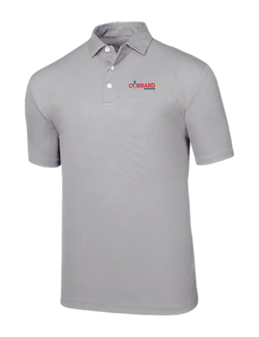 Callaway Birdseye Light Grey Polo w/Cubbard Express Logo