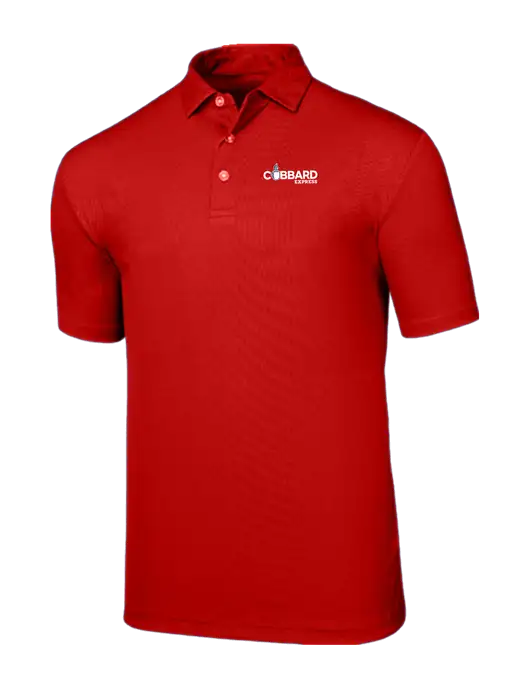 Callaway Birdseye Red Polo w/Cubbard Express Logo