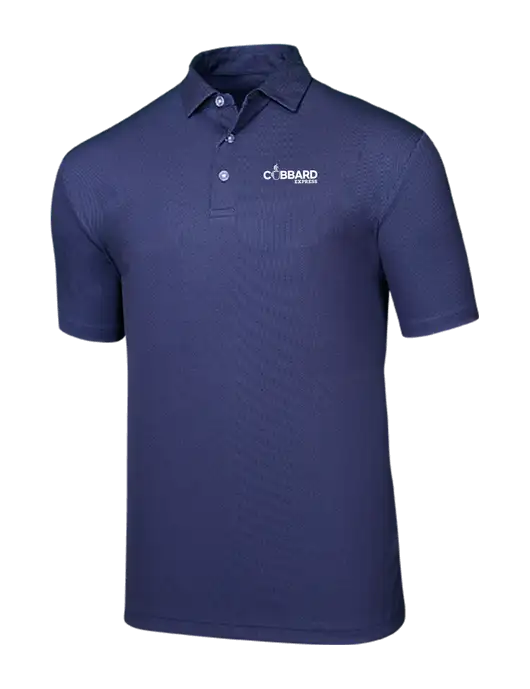 Callaway Birdseye Navy Polo w/Cubbard Express Logo