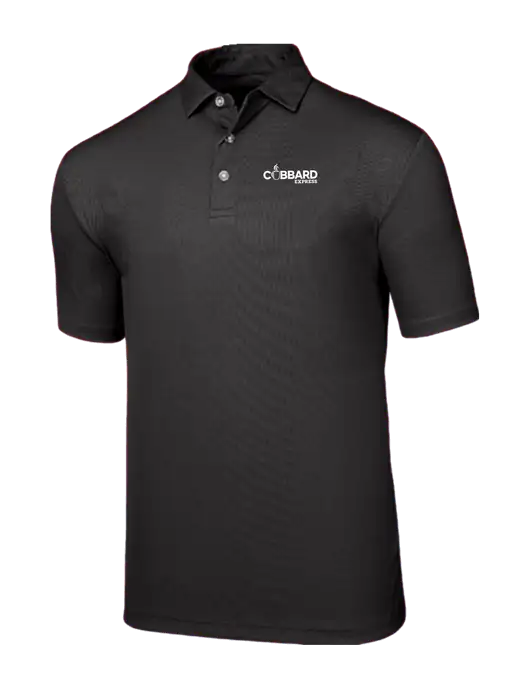 Callaway Birdseye Black Polo w/Cubbard Express Logo