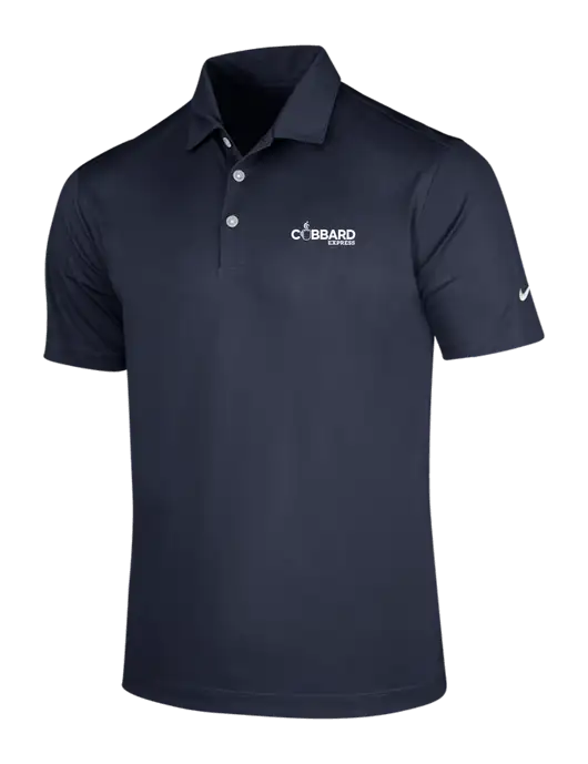 NIKE Dark Navy Dri-Fit Vertical Mesh Polo w/Cubbard Express Logo