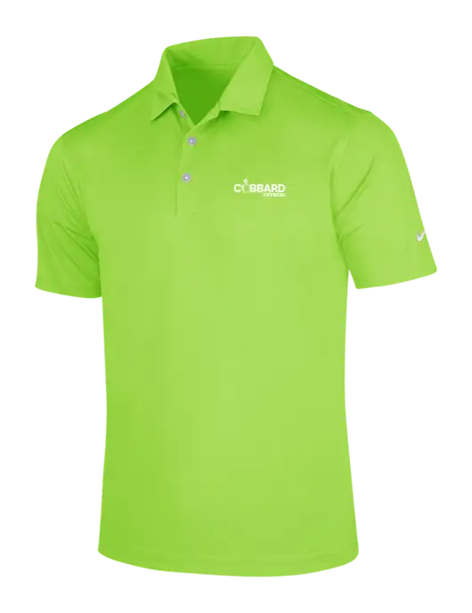 NIKE Light Kelly Green Dri-Fit Vertical Mesh Polo w/Cubbard Express Logo