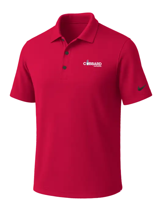 NIKE Red Dri-Fit Micro Pique Polo w/Cubbard Express Logo