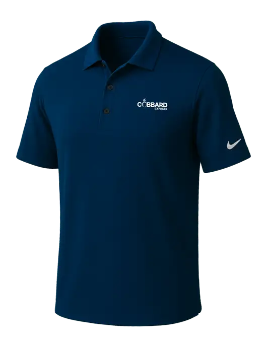 NIKE Navy Dri-Fit Micro Pique Polo w/Cubbard Express Logo