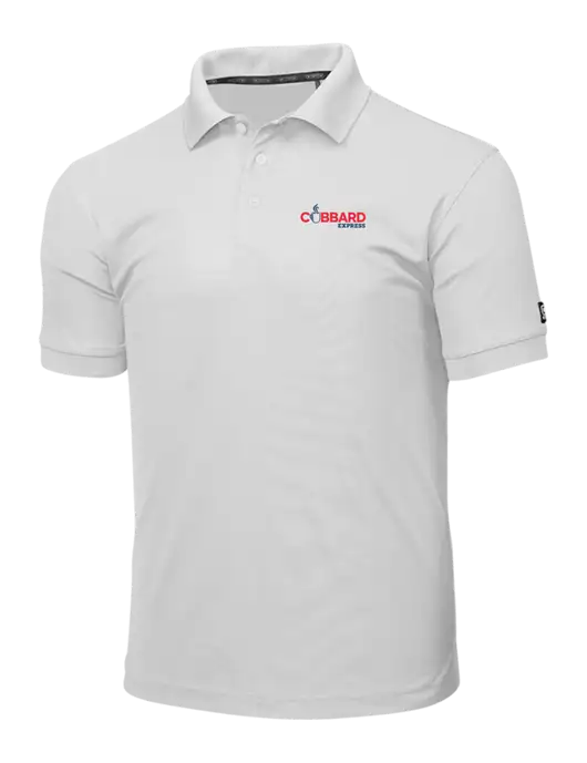 OGIO Bright White Caliber 2.0 Polo w/Cubbard Express Logo