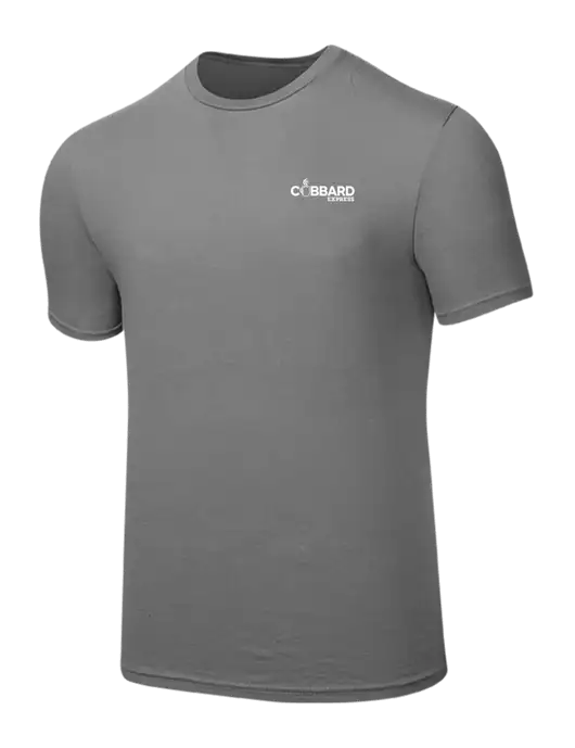 Seriously Soft Medium Grey T-Shirt w/Cubbard Express Logo