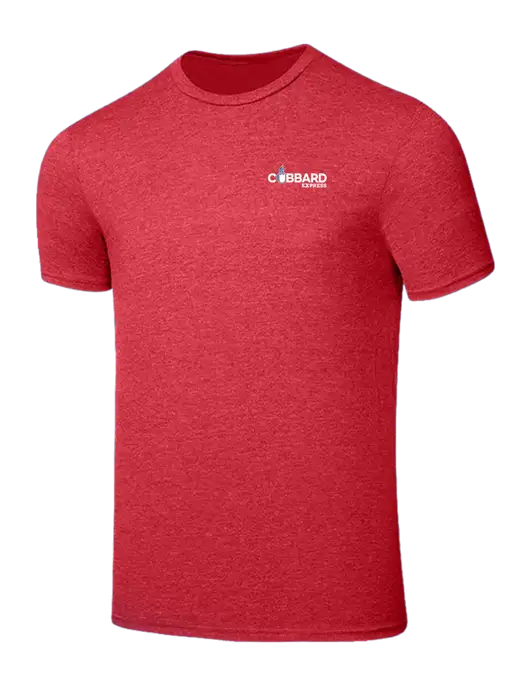Seriously Soft Heathered Red T-Shirt w/Cubbard Express Logo