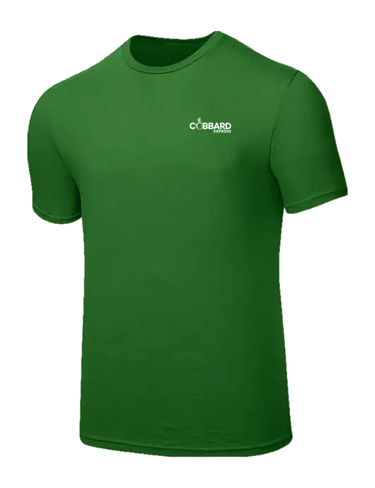 Seriously Soft Kelly Green T-Shirt w/Cubbard Express Logo