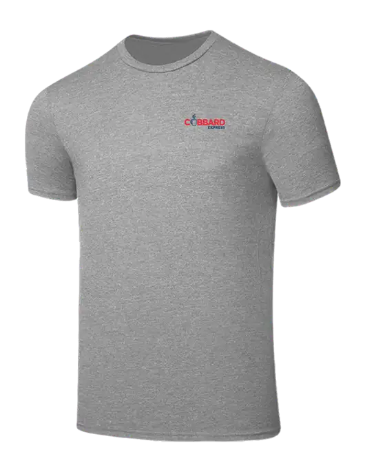 Seriously Soft Light Heather Grey T-Shirt w/Cubbard Express Logo