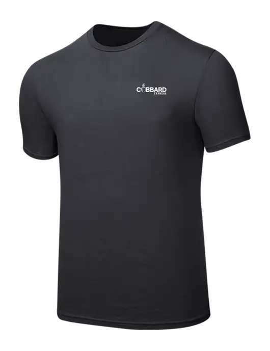 Seriously Soft Charcoal T-Shirt w/Cubbard Express Logo