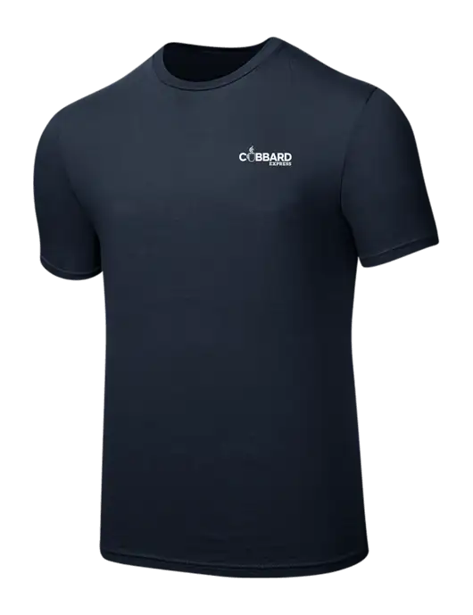 Seriously Soft Navy T-Shirt w/Cubbard Express Logo