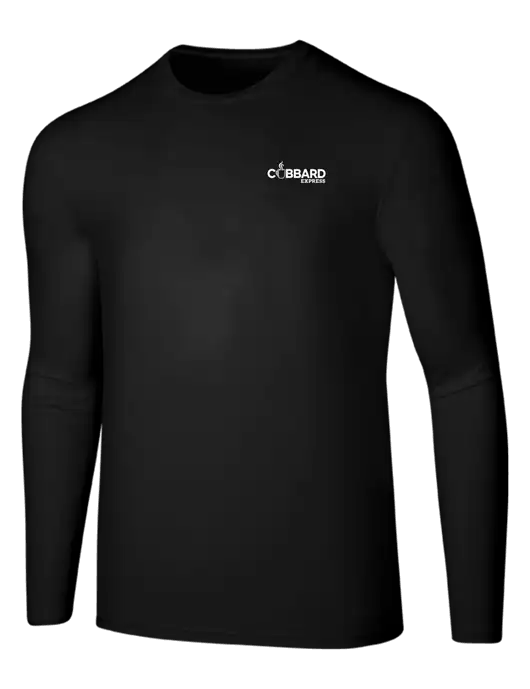 Seriously Soft Black Long Sleeve T-Shirt w/Cubbard Express Logo