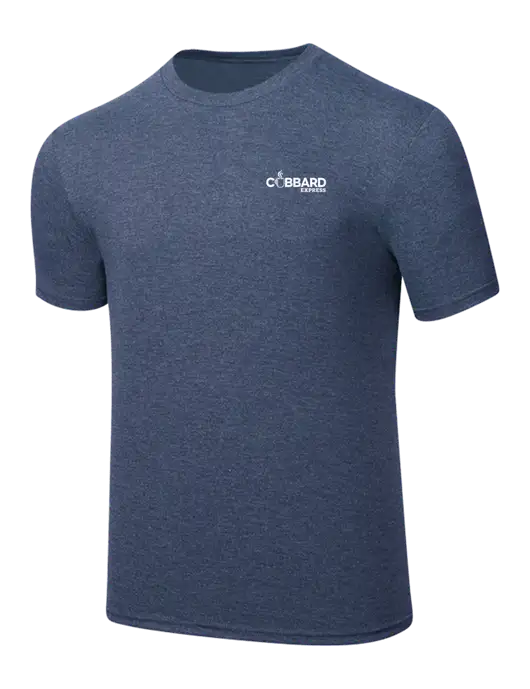 Simply Soft Navy Frost 4.5oz  Poly/Combed Ring Spun Cotton T-Shirt w/Cubbard Express Logo