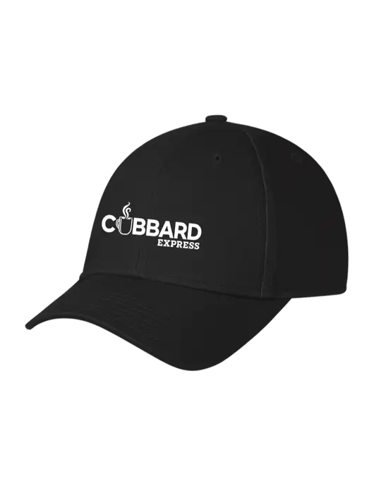 Black Structured Cap Hook & Loop w/Cubbard Express Logo