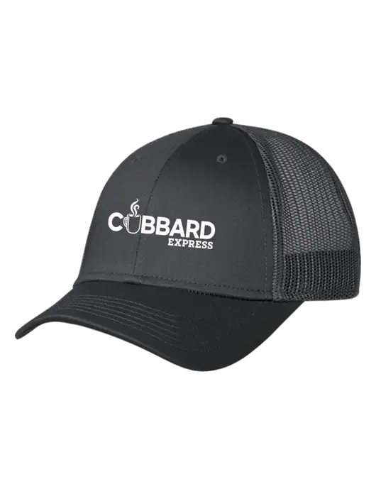 Charcoal Mesh Trucker Cap Snap Back w/Cubbard Express Logo