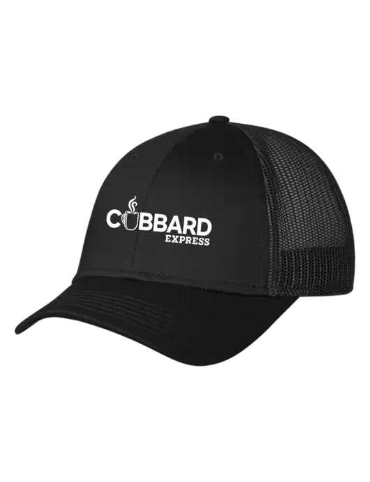 Black Mesh Trucker Cap Snap Back w/Cubbard Express Logo