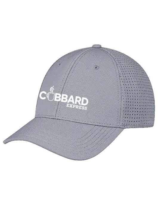 Grey Performance Stretchable Cap Hook & Loop w/Cubbard Express Logo