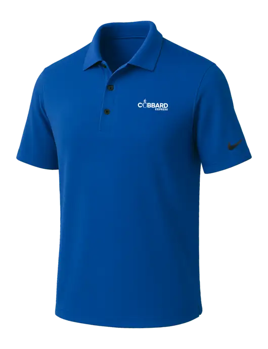 NIKE Dark Royal Dri-Fit Micro Pique Polo w/Cubbard Express Logo