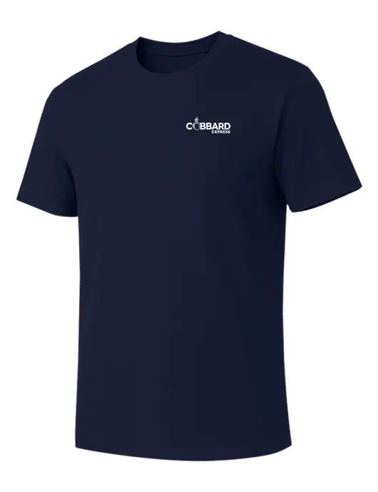 Allmade Dark Navy Organic Cotton Tee w/Cubbard Express Logo