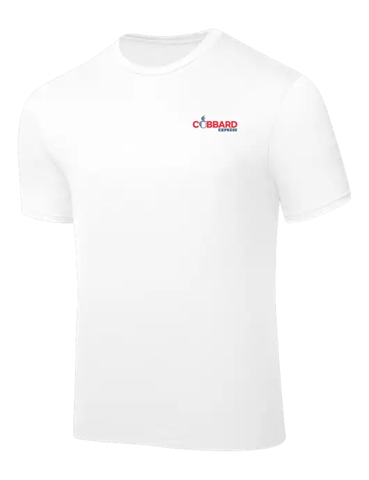 White PosiCharge Competitor Tee w/Cubbard Express Logo