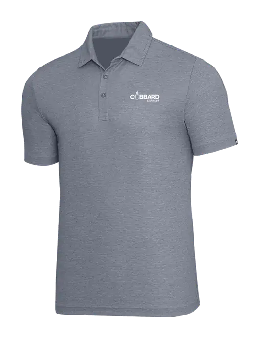 TravisMathew Navy Heather Oceanside Polo w/Cubbard Express Logo