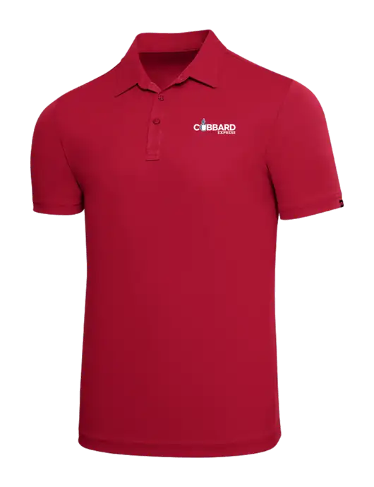 TravisMathew Red Solid Oceanside Polo w/Cubbard Express Logo