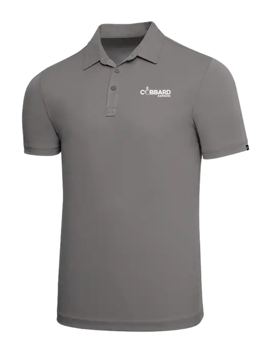 TravisMathew Grey Solid Oceanside Polo w/Cubbard Express Logo