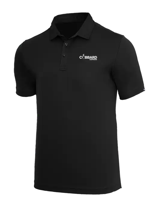 TravisMathew Black Coto Performance Polo w/Cubbard Express Logo