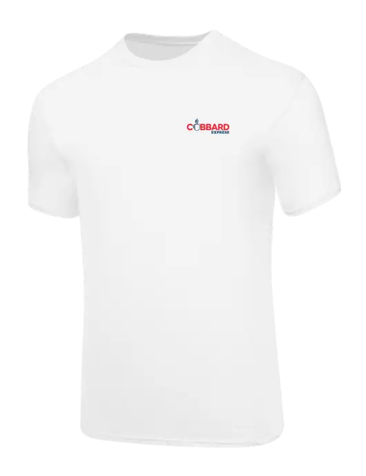Core Blend White T-Shirt w/Cubbard Express Logo