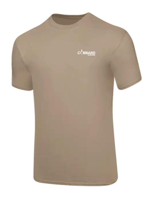 Core Blend Dark Tan T-Shirt w/Cubbard Express Logo