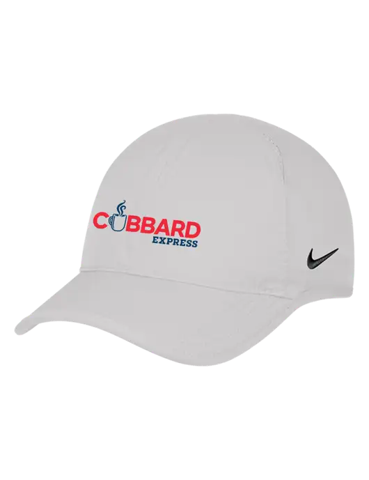 Nike White Featherlight Cap w/Cubbard Express Logo