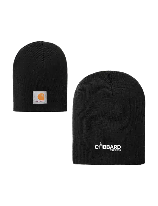 Carhartt Black Acrylic Knit Hat w/Cubbard Express Logo
