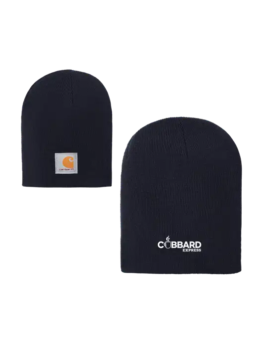 Carhartt Dark Navy Acrylic Knit Hat w/Cubbard Express Logo