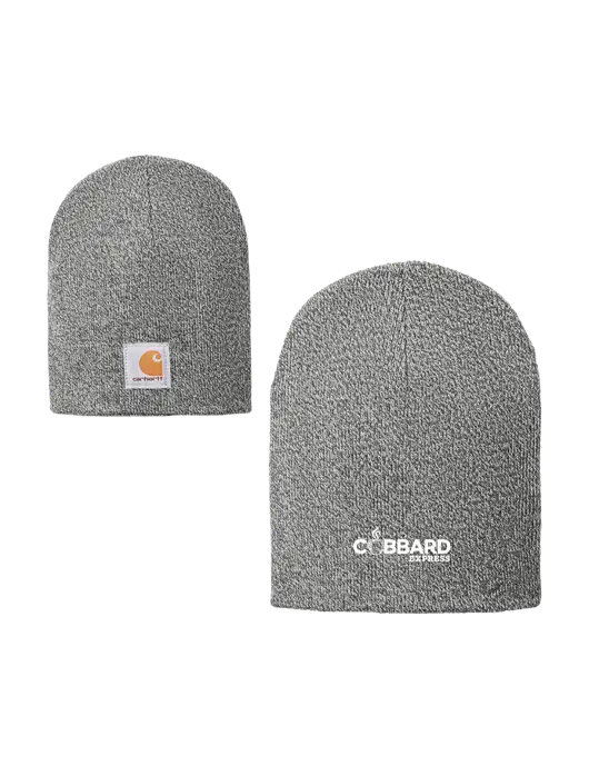 Carhartt Medium Grey Heather Acrylic Knit Hat w/Cubbard Express Logo