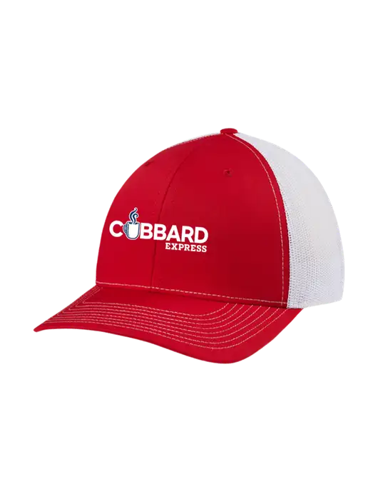Richardson Adjustable Snapback Original 112 Trucker Cap Red w/White Mesh w/Cubbard Express Logo