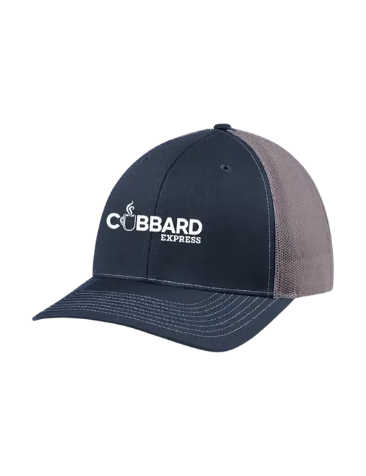 Richardson Adjustable Snapback Original 112 Trucker Cap Navy w/Charcoal Mesh w/Cubbard Express Logo
