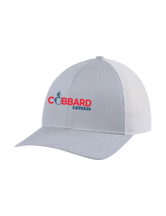 Richardson Adjustable Snapback Original 112 Trucker Cap Light Heather Grey w/White Mesh w/Cubbard Express Logo