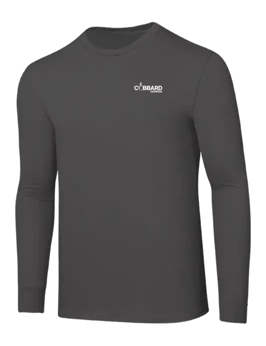 Seriously Soft Dark Grey Long Sleeve T-Shirt w/Cubbard Express Logo