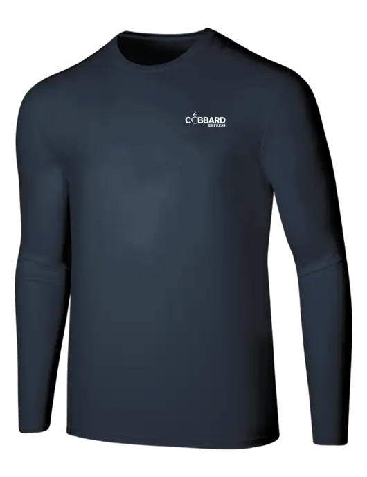 Seriously Soft Navy Long Sleeve T-Shirt w/Cubbard Express Logo
