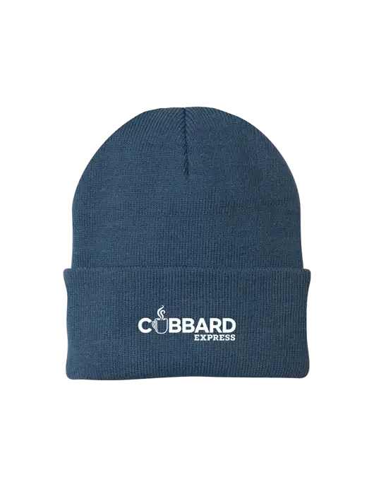 Dark Slate Knit Cap w/Cubbard Express Logo