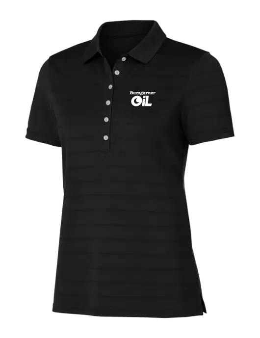 Callaway Womens Black Ventilated Polo w/Bumgarner Oil Logo