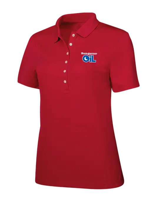 Callaway Womens Ottoman Red Polo w/Bumgarner Oil Logo