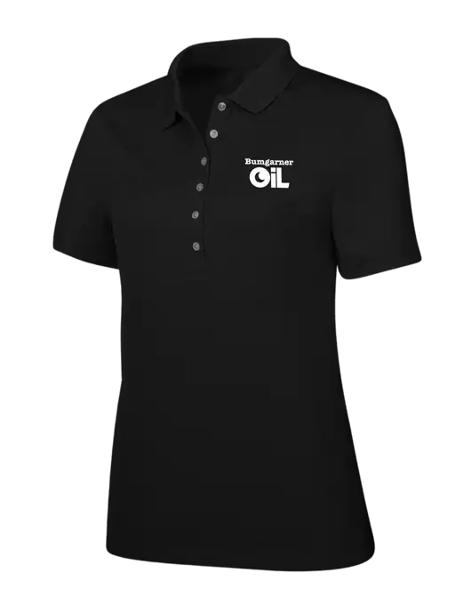 Callaway Womens Ottoman Black Polo w/Bumgarner Oil Logo