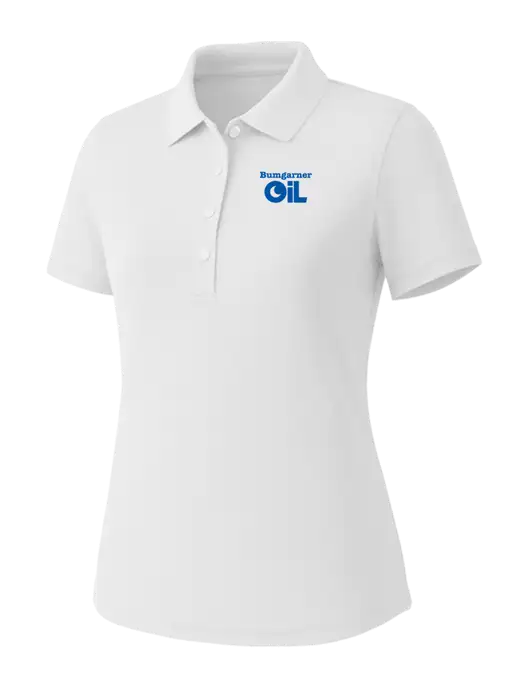 Callaway Womens Core Bright White Performance Polo w/Bumgarner Oil Logo