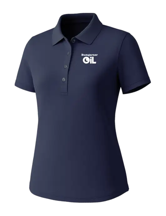 Callaway Womens Core Navy Performance Polo w/Bumgarner Oil Logo